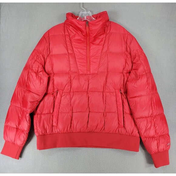 Eddie Bauer Womens XL  Pullover Red EB650 Down Puffer Ski Snow Insulated Outdoor - Picture 1 of 8